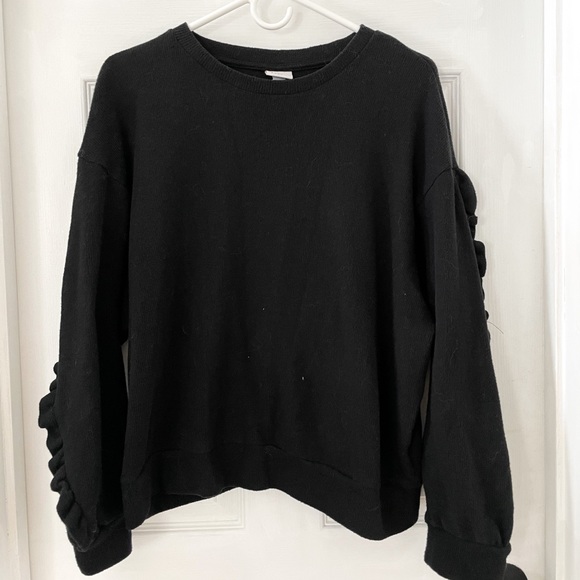 a new day Sweaters - 3/$15! Cropped Ruffle Sleeve Sweater